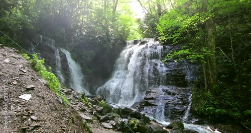Beautiful waterfall in Great Smoky Mountains National Park photo