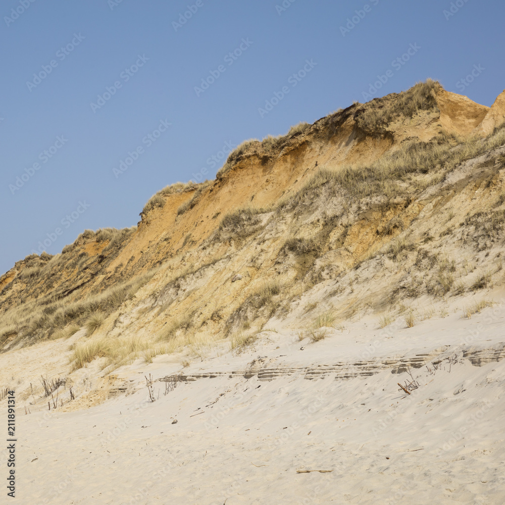 Steilküste Rotes Kliff, Kampen, Sylt, Nordfriesische Insel, Nordfriesland, Schleswig-Holstein, Deutschland, Europa