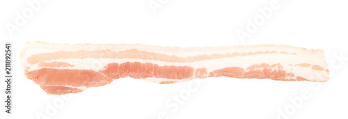 Raw bacon composition isolated
