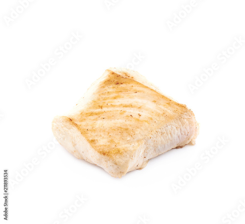 Fried chicken piece isolated