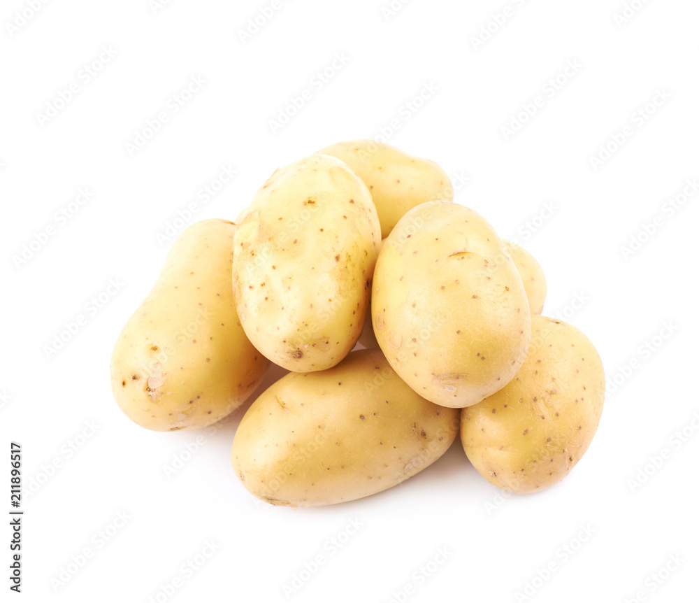 Raw potato composition isolated Raw potato composition isolated