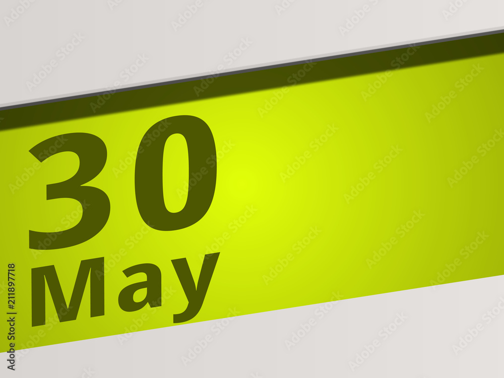 Date 30 May green Display Symbol Date 30 May green Display Symbol