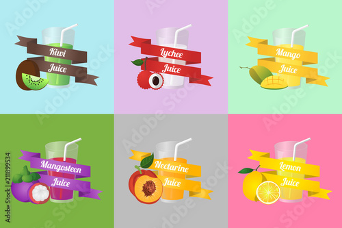 Fruit Juice Vector