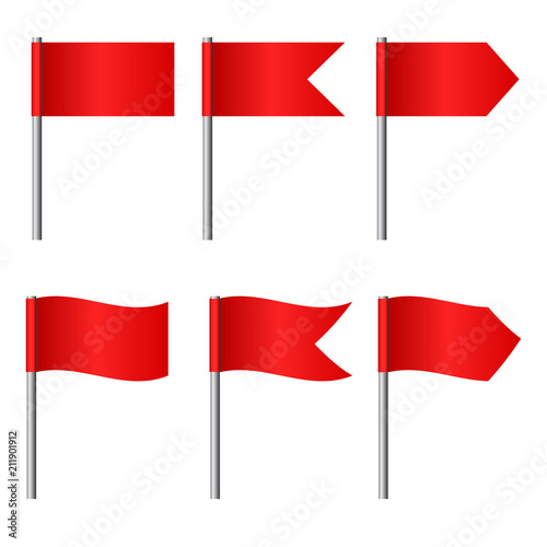 Vector illustration of flags set