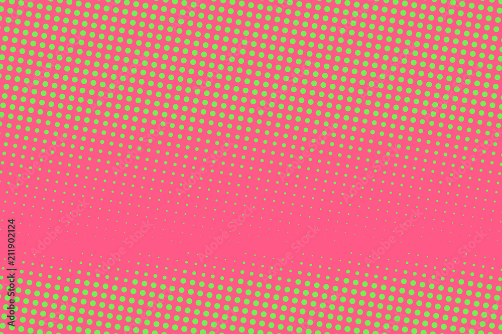 Pink-green halftone background. Digital gradient. Abstract backdrop with circles, point, dots. Pink-green halftone background. Digital gradient. Abstract backdrop with circles, point, dots.