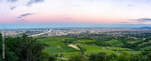 Vienna evening panorama