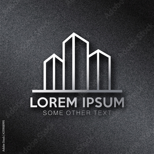 Real estate logo design vector