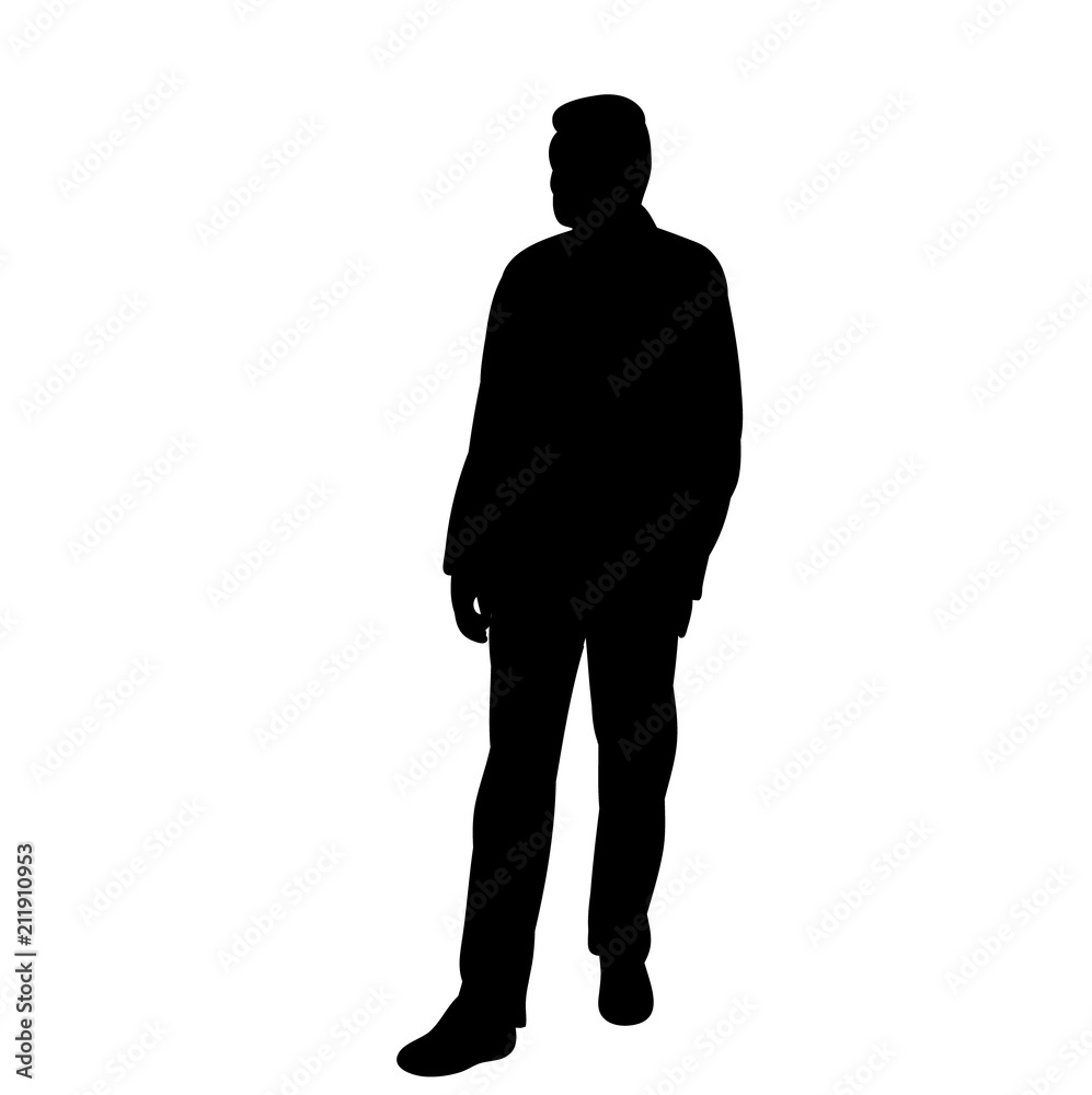 isolated silhouette man alone walking
