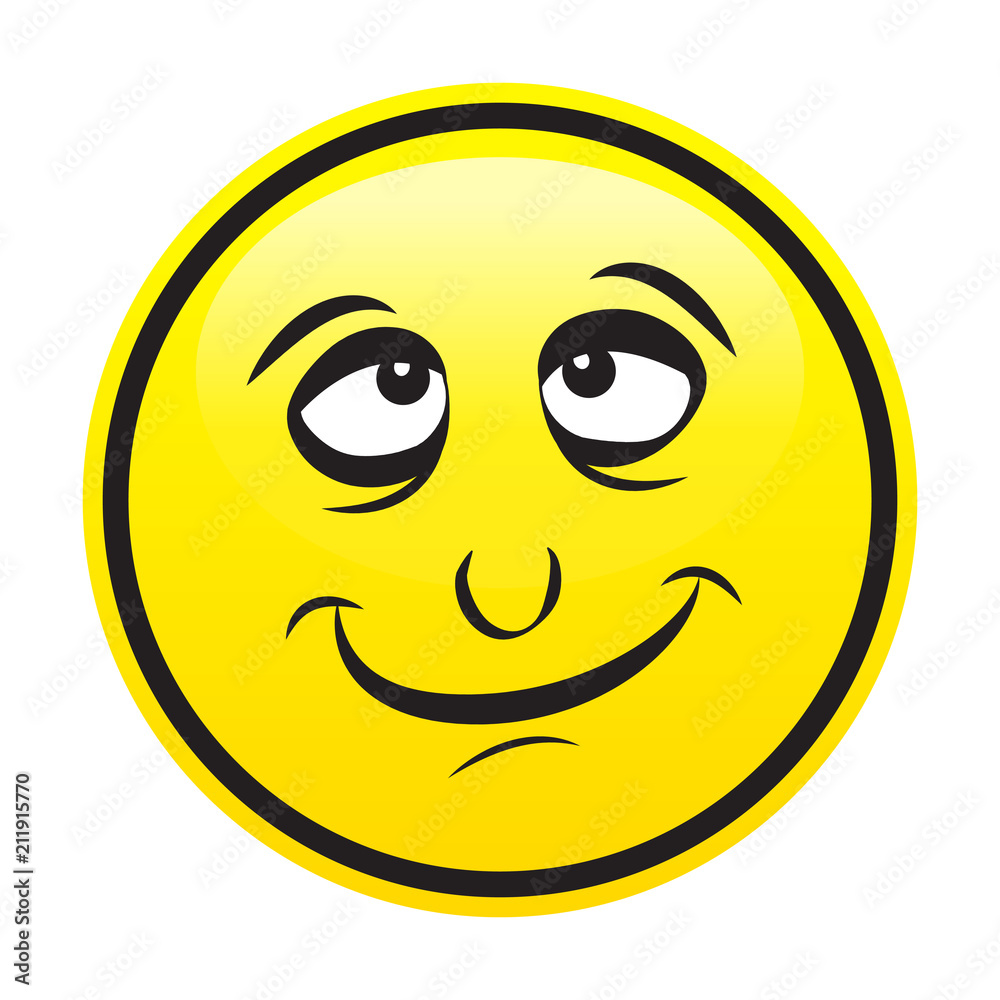 Fototapeta premium Yellow smile face