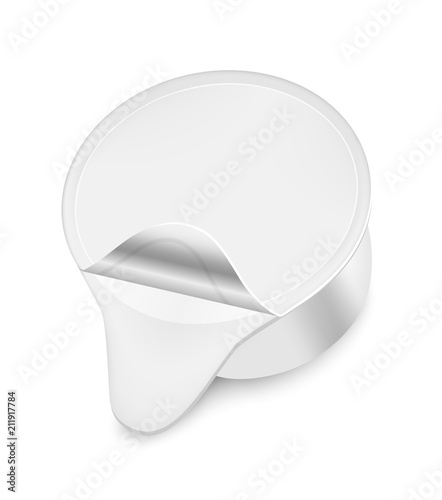 Single serve cup for dairy creamer