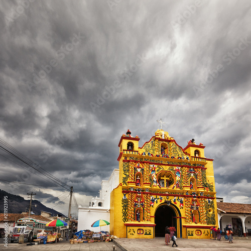 San Andrés Xecul, Catholic Church, Guatemala photo