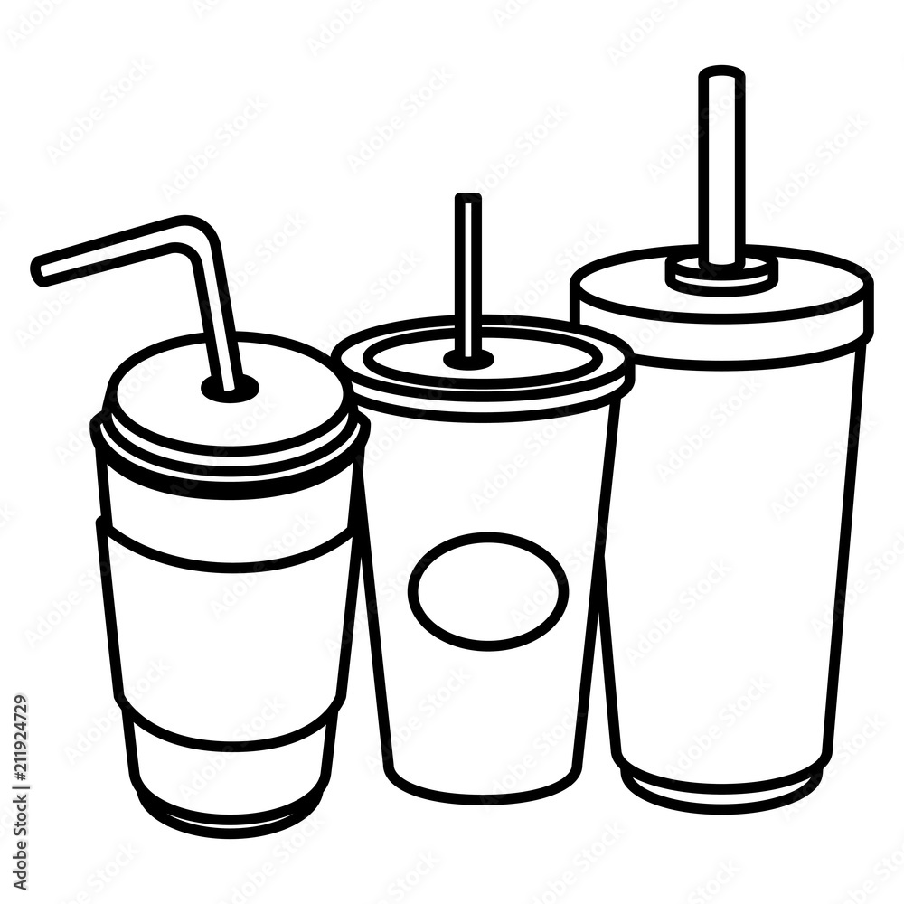 fresh beverages isolated icons vector illustration design fresh beverages isolated icons vector illustration design