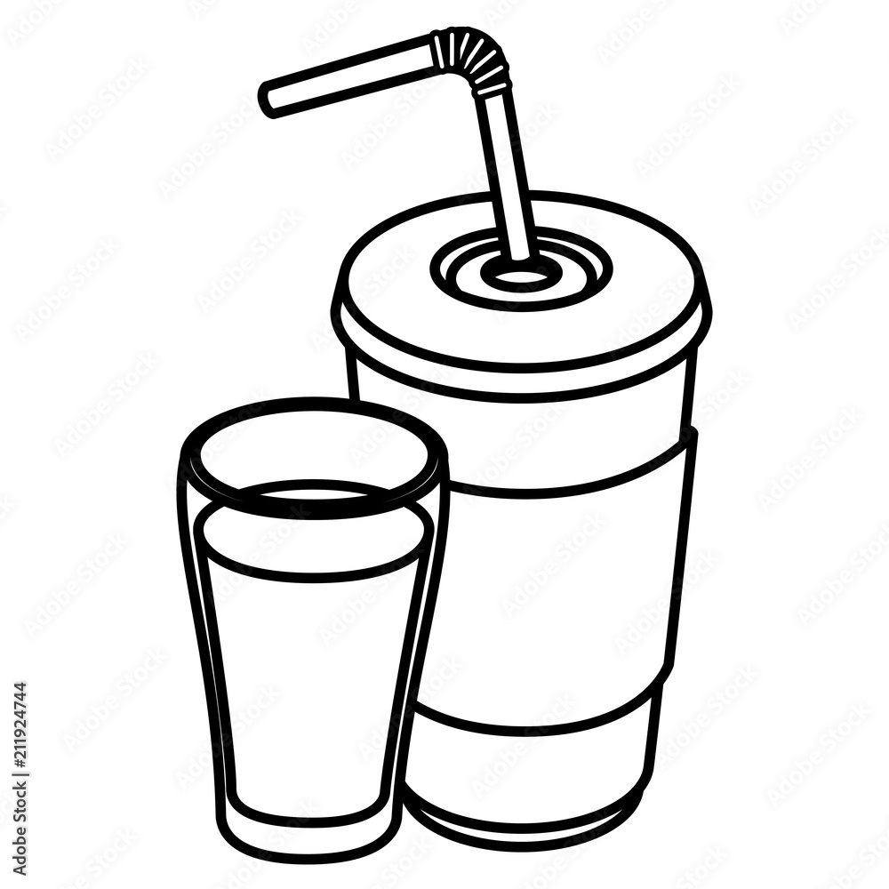 fresh beverages isolated icons vector illustration design fresh beverages isolated icons vector illustration design