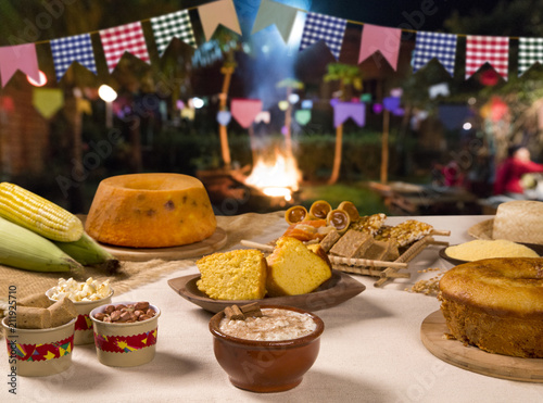 Table of brazilian festa junina