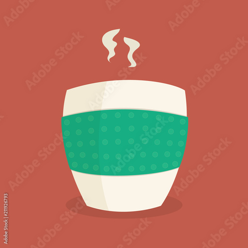 Eine Tasse Kaffee zum Frühstück