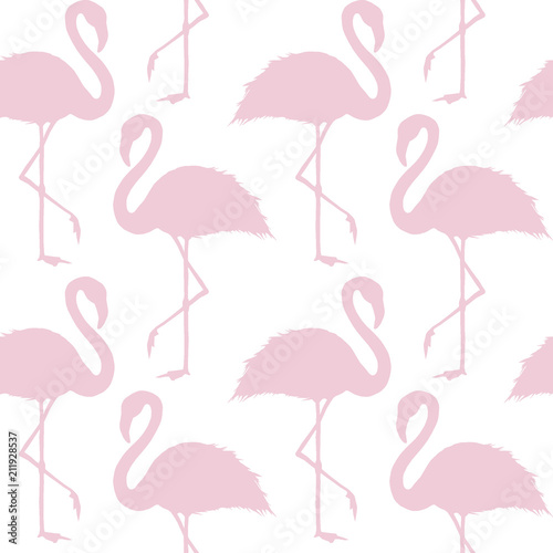 Trendy pink and white flami...