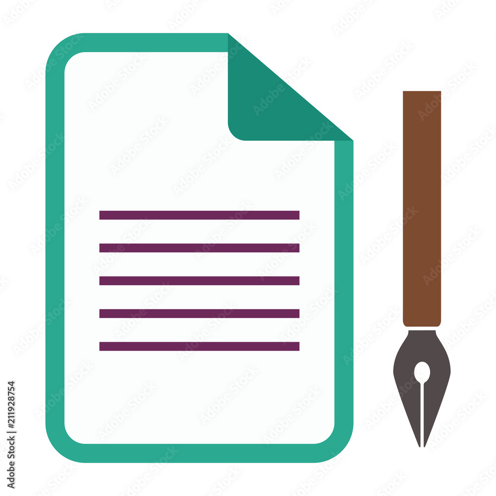 vector sign contract illustration, business agreement signature - office icon vector sign contract illustration, business agreement signature - office icon