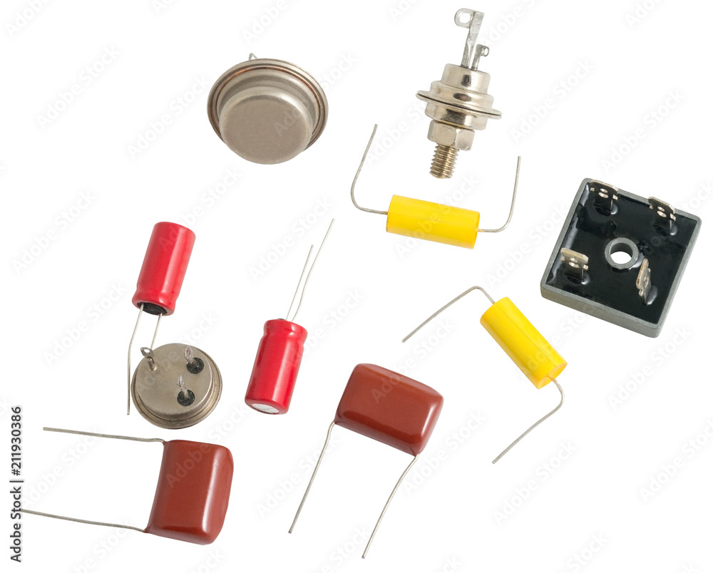 Obraz premium radioelementy IC