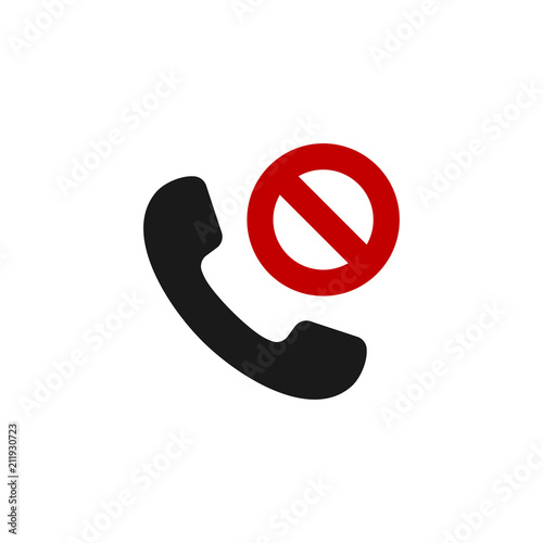 Vector Missed Call Icon. App  symbol