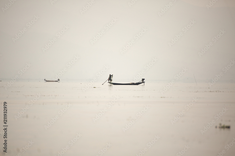 Naklejka premium Asiatischer Fischerei
