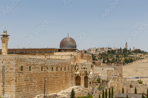 Dome of mousque Al-aqsa on Temple Mount