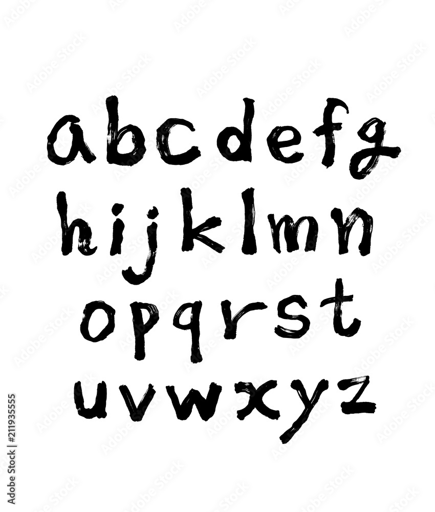 Handwritten calligraphy alphabet Handwritten calligraphy alphabet