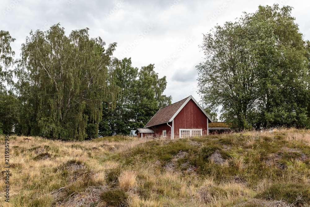 Antikes Grabfeld der Wikinger in Südschweden