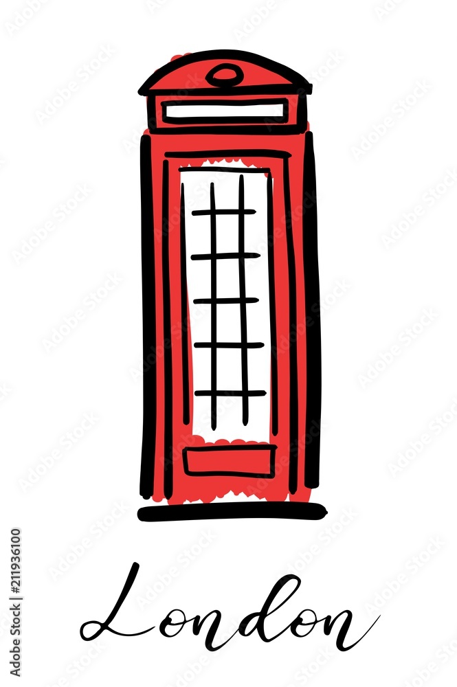 Fototapeta premium London telephone