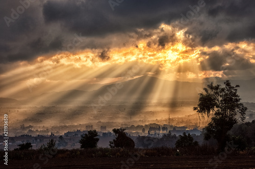 Quetzaltenango at Dawn, Guatemala photo