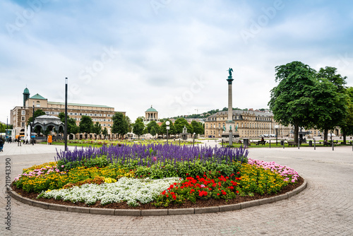 STUTTGART, GERMANY - June 25, 2018: Schlossplatz is the largest square in the center of Stuttgart, GERMANY © ilolab