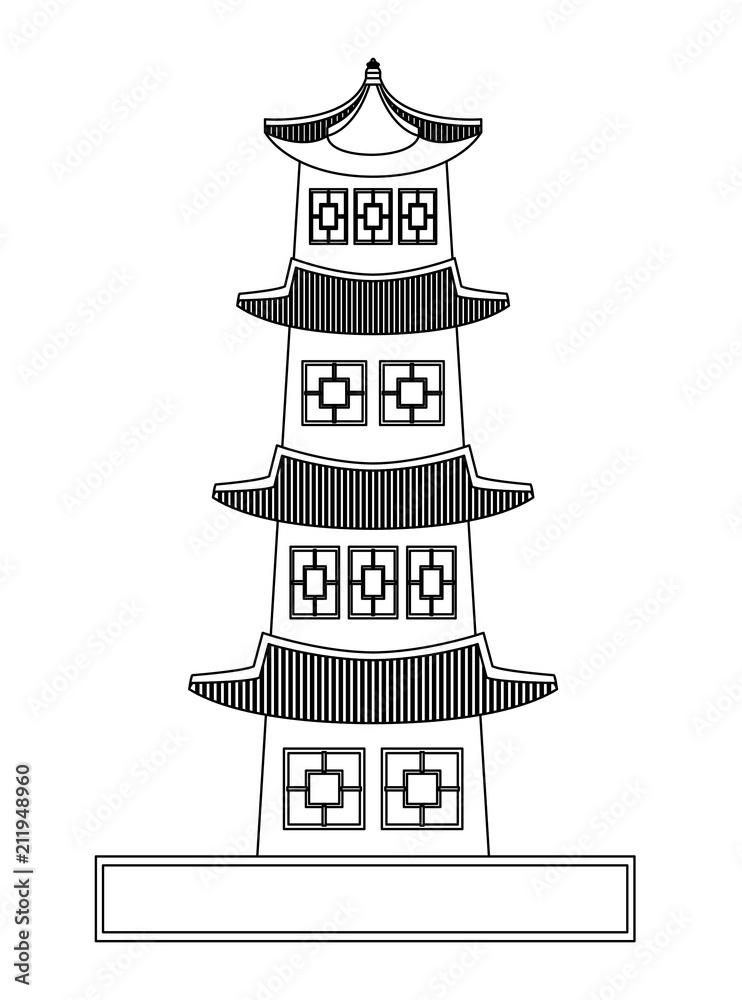 South korea design with seoul tower icon over white background, vector illustration South korea design with seoul tower icon over white background, vector illustration