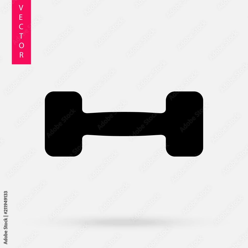 Dumbbell icon, vector Dumbbell icon, vector