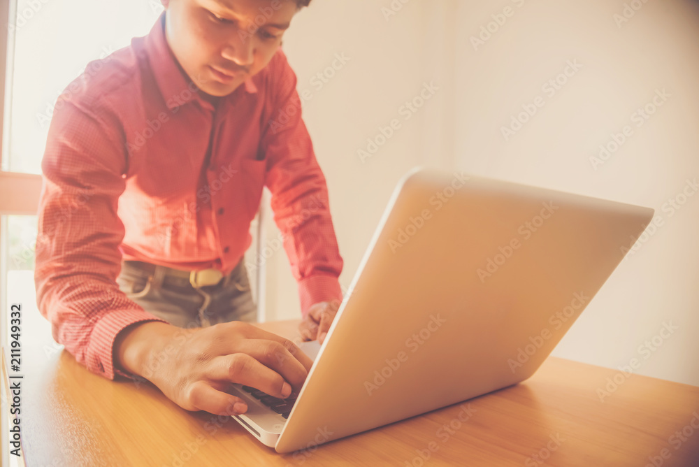 Fototapeta premium business teamwork, people and technology concept - business team with tablet pc and smartphones meeting in office