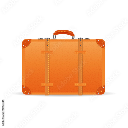 Colorful realistic travel suitcases, cases, bags for luggage.