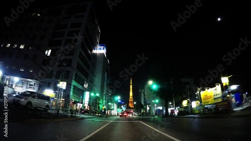 日本都市風景、東京、六本木付近