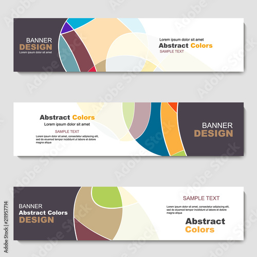 Banner, abstract web template