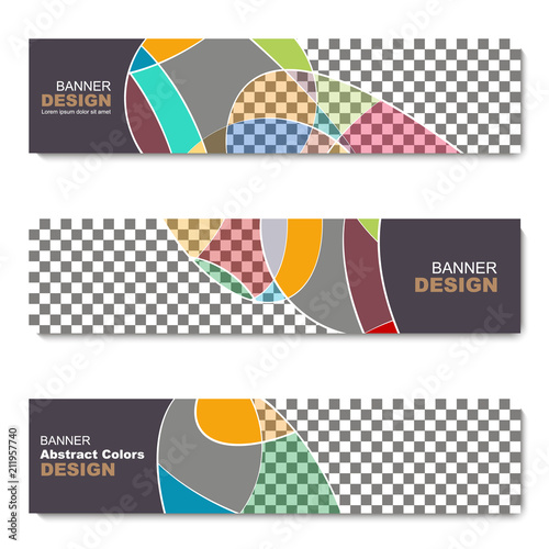 Banner, abstract web template