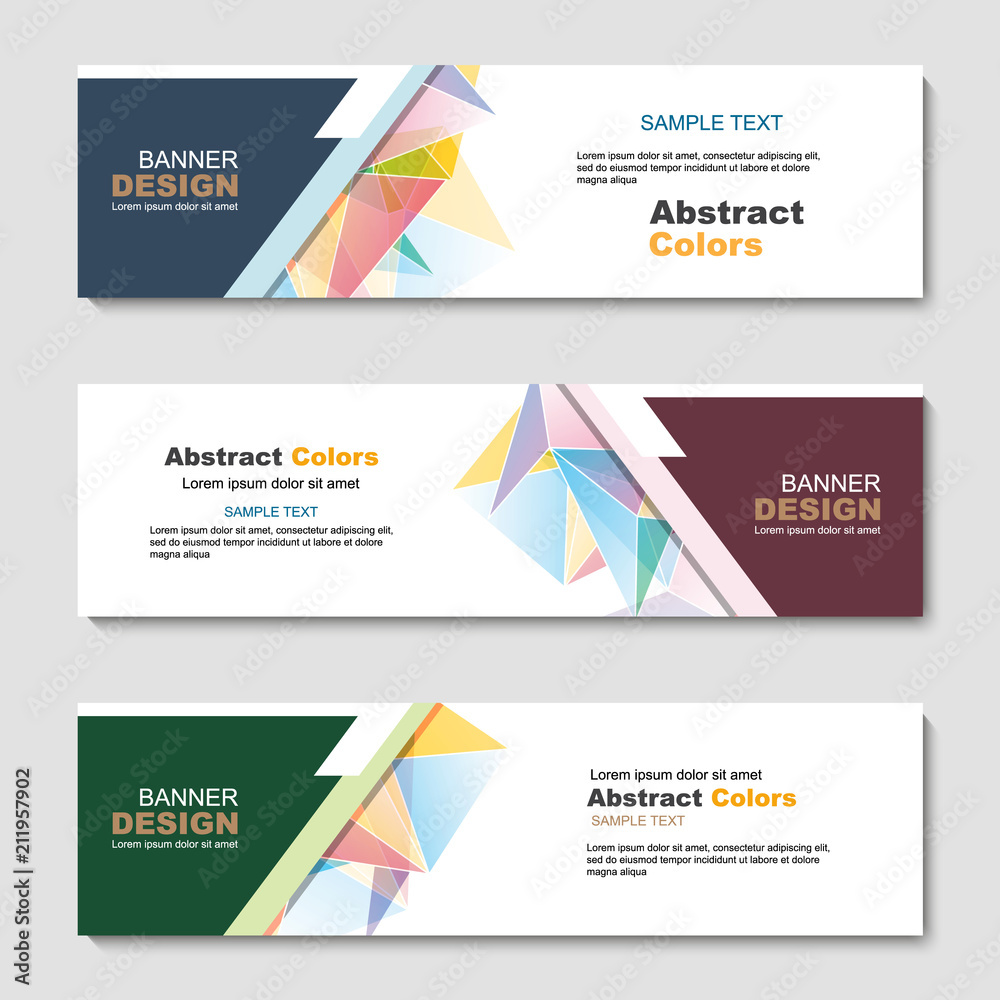 Fototapeta premium Banner, abstract web template