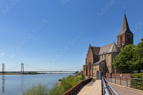 emmerich historic town on the rhine river nrw germany