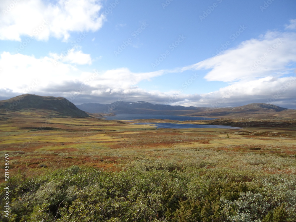 Beautifulmountain plateau landscape...Hemsedal-Norway Beautifulmountain plateau landscape...Hemsedal-Norway