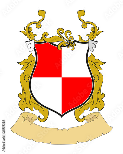 vector. heraldic coat of arms