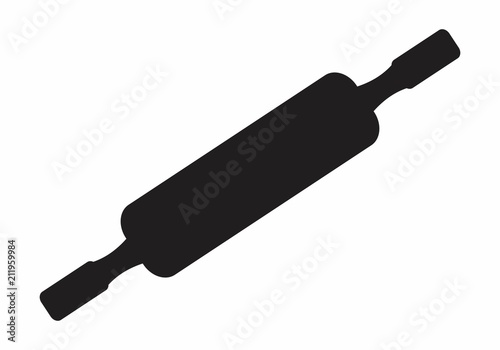 Dough roll silhouette illustration