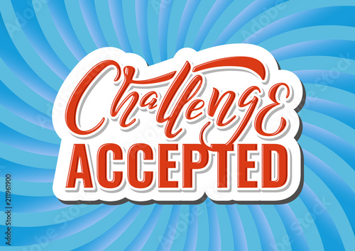 challenge hand lettering in bright colors