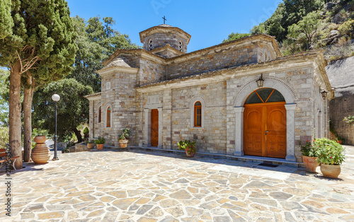 The monastery Kremaston, Crete, Greece photo