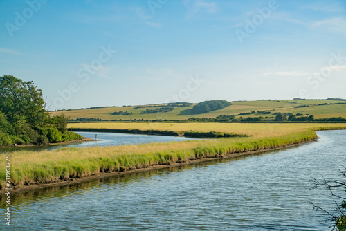 Beautiful country side view around West Sussex photo