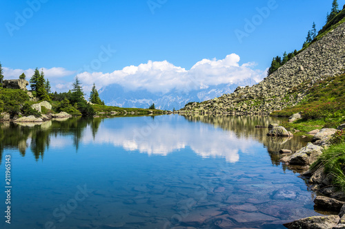Lake "Spiegelsee" near Schladming in Styria, Austria