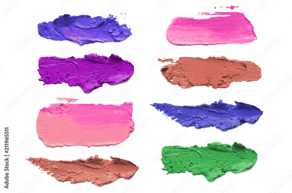 Abstract acrylic color brush strokes. Abstract acrylic color brush strokes.