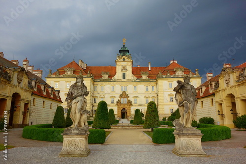 Valtice castle in Czech Republic, The town was founded in the 13th centure. photo