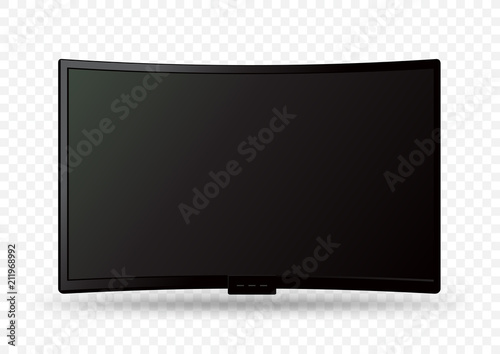 big curved wall tv