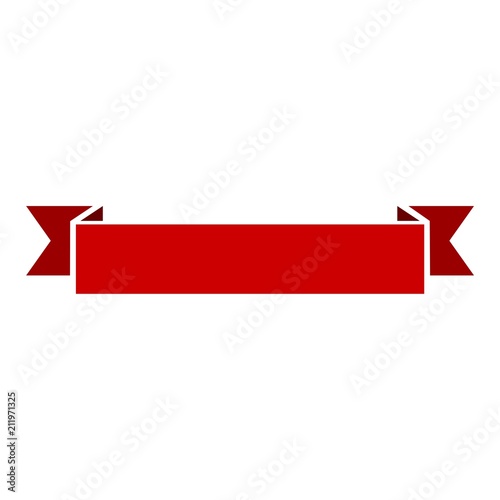 Banner ribbon flat vector design